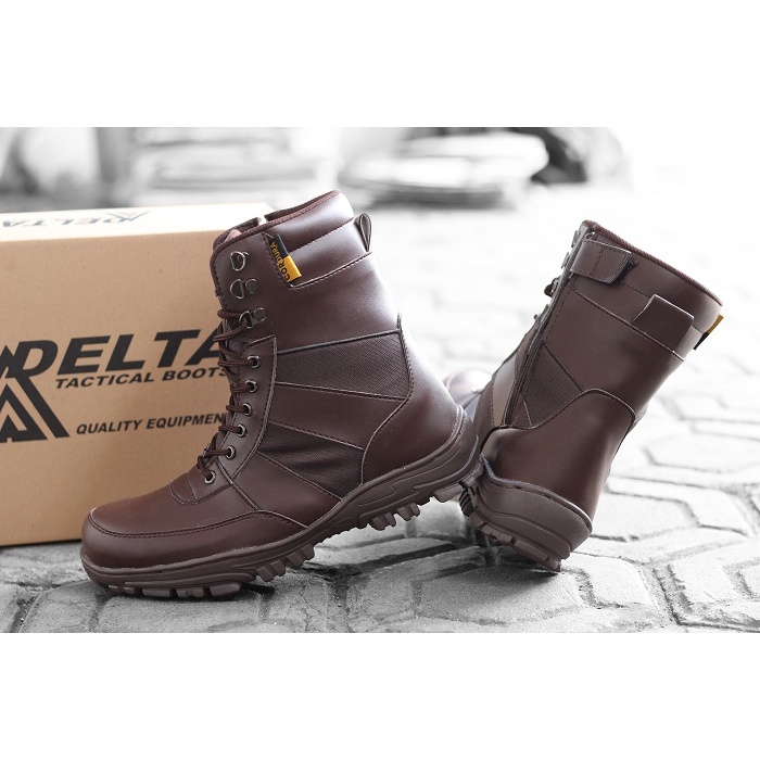 COD !! Sepatu PDL pria Boots Safety DLT NINJA 8inci Sepatu Septi Boot Ujung Besi Hiking Outdoor