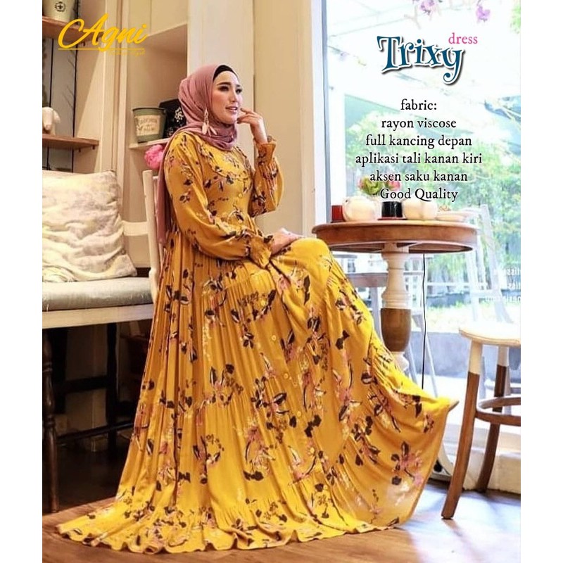 TRIXY LILIA DANIZA TAFIA JINZU PASTELO AGYA FALERY EMYRA DRESS / GAMIS RAYON VISCOSE / BUSUI