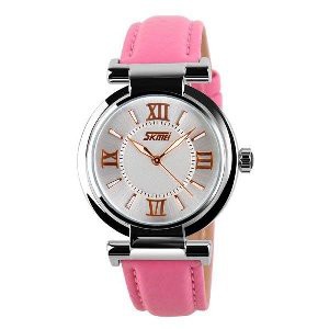 Jam Tangan Wanita Original Model Casio  Skmei 9075  Warna Pink Limited