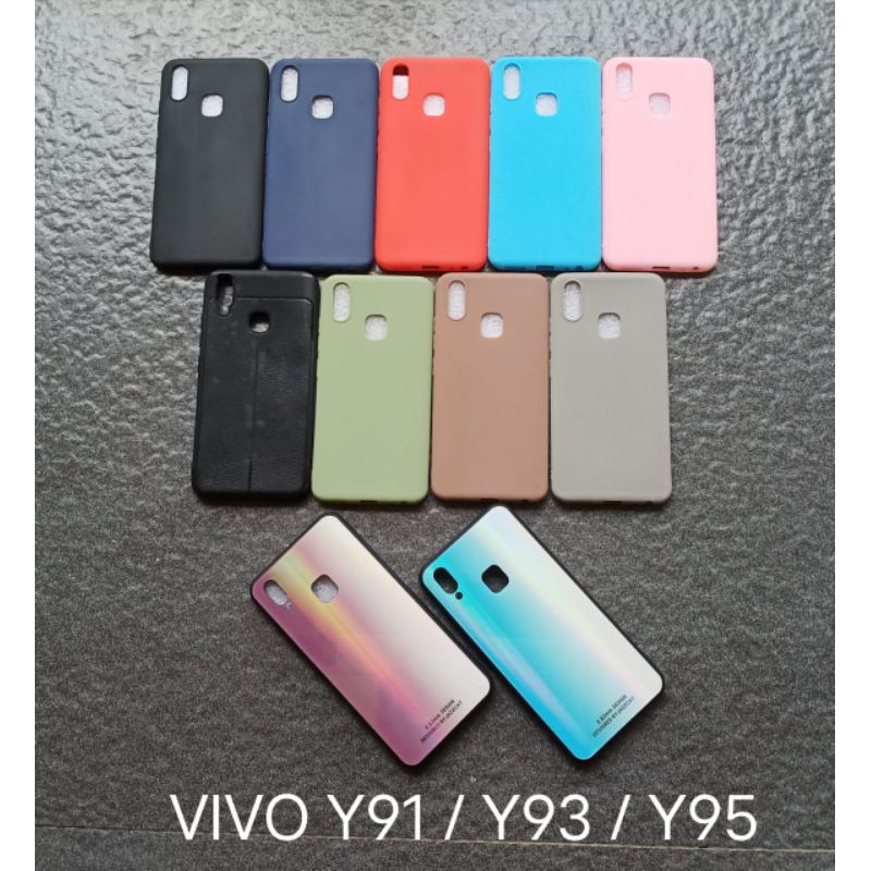 Case Vivo Y91 Y93 Y95 Y91C Y1S ( 7 model ) soft softcase softshell silikon cover casing kesing housing