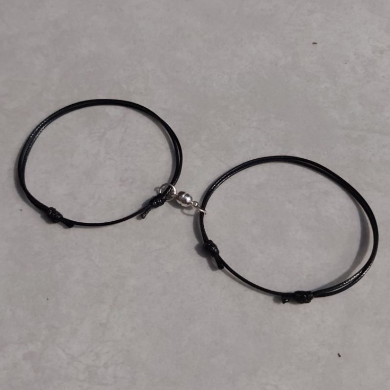 2PCS/SET GELANG COUPLE MAGNET | GELANG MAGNET | BRACELET | COUPLE PRIA/WANITA | GELANG TALI SAHABAT|