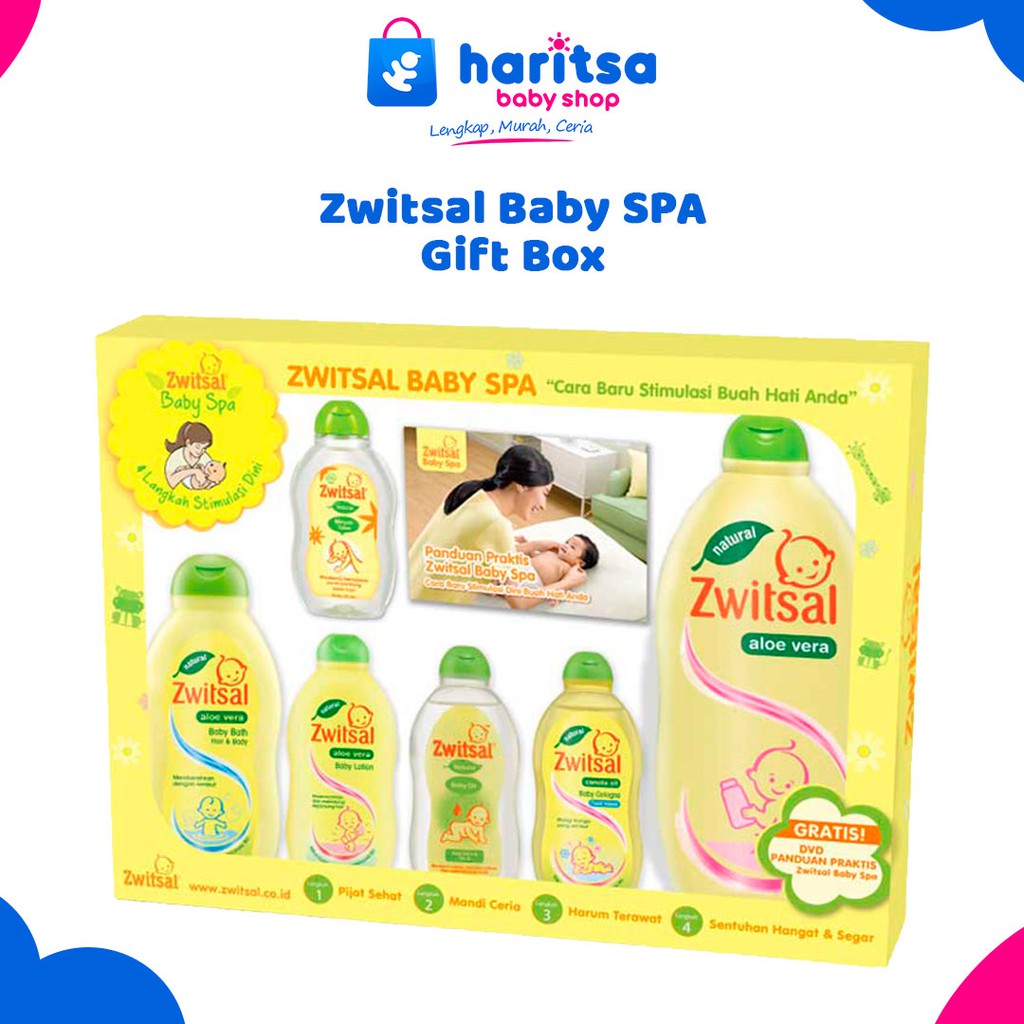 Zwitsal Baby Spa Gift Box Set Hadiah / Kado 4x6pc