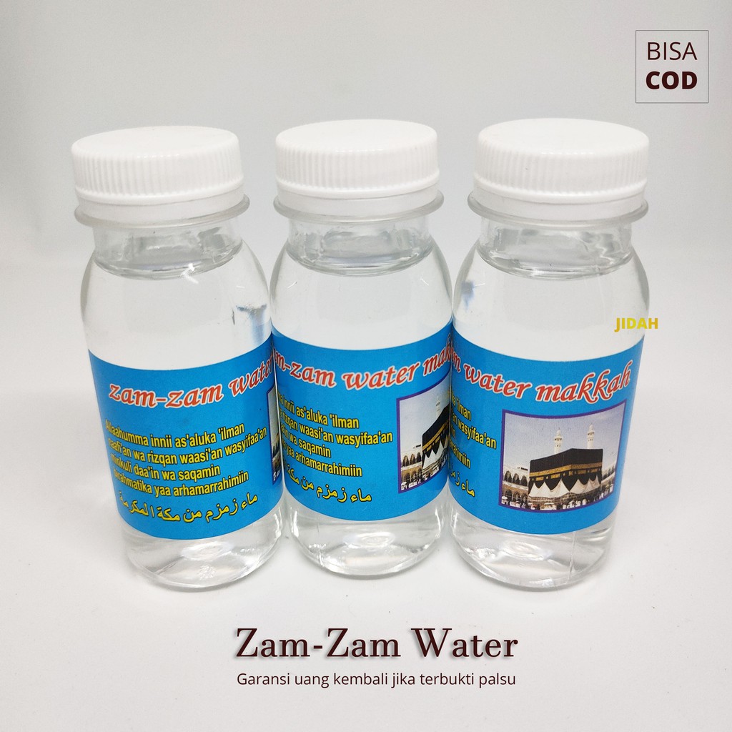 Air Zam-Zam 100% ASLI bergaransi zamzam 80 ml asli arab saudi oleh oleh haji