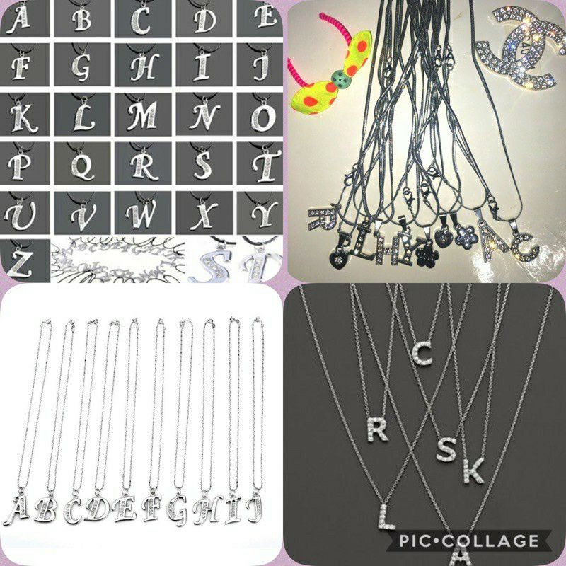 KALUNG RHODIUM HURUF ANTI KARAT /KALUNG RHODIUM SILVER HURUF ANTI KARAT JENIS RANTAI OMEGA + GIFT