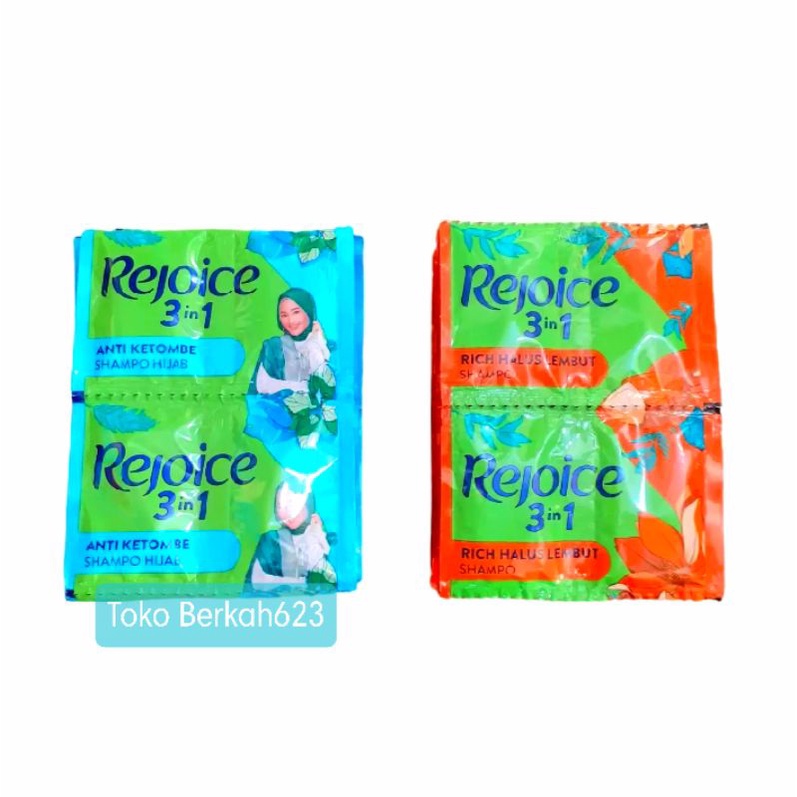 REJOICE RICH Shampo 1 Renceng Isi 12 Sachet