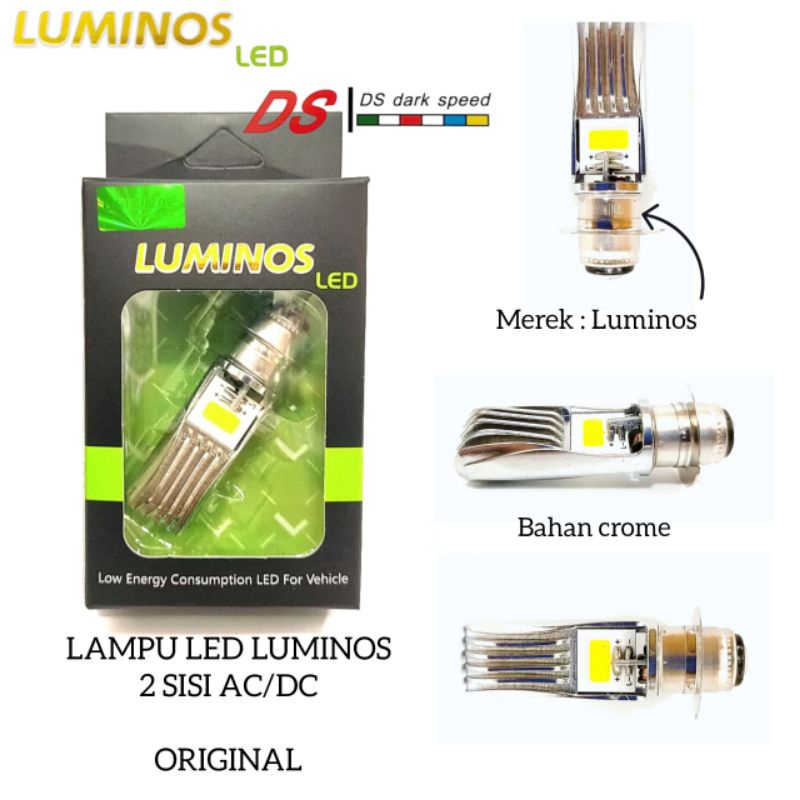 Lampu led Ac/Dc bebek 2 sisi Luminos H6