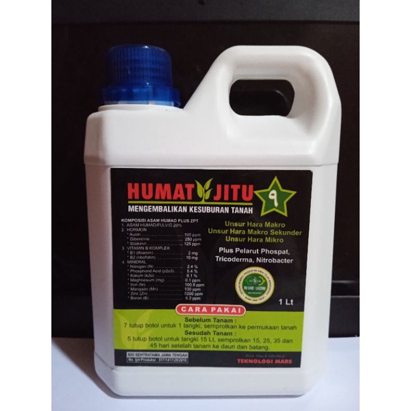 Humat Jitu Bintang 9 | Humat Jitu | Pupuk Organik | asam humat | Pupuk Organik Cair
