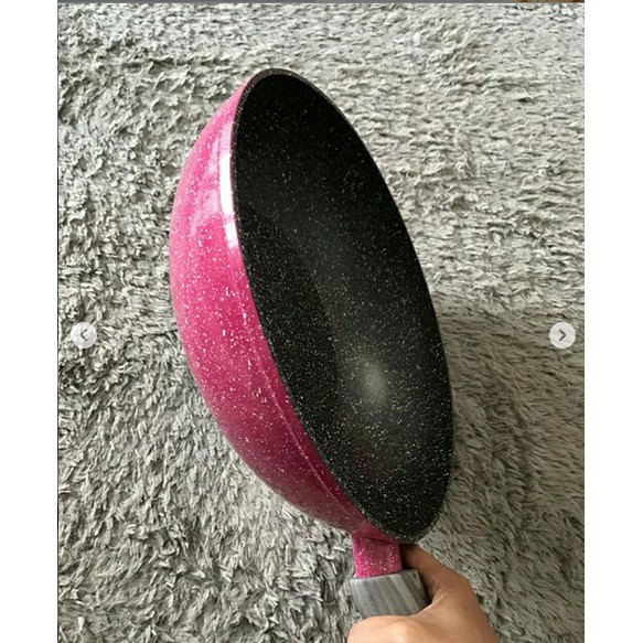 WOK ( WAJAN ) 28 cm, Granite BLACKPINK Original BOLDe