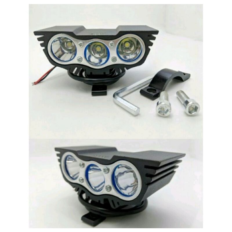 LAMPU TEMBAK BATMAN 3 MATA/LAMPU SOROT 3 MATA/WHITE AND YELLOW