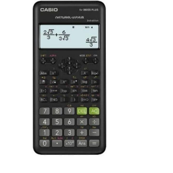 

Model baru - KALKULATOR SEKOLAH KULIAH Casio FX 350 ES PLUS ORIGINAL - Scientific Calculator.
