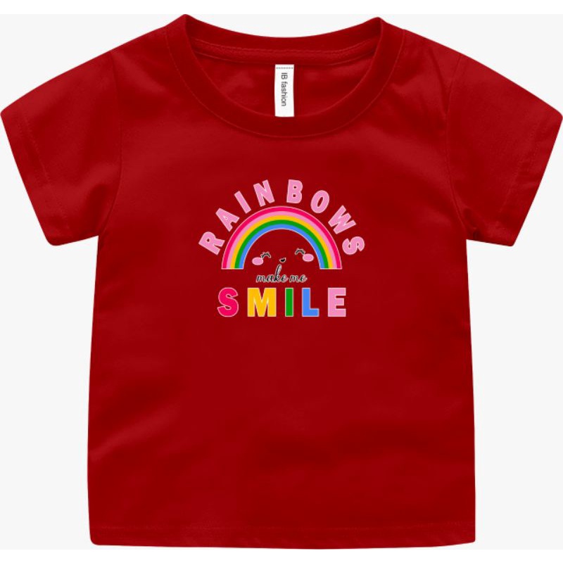 Kaos Anak Unisex Rainbow Baju Anak Umur 2 sampai 10tahun Kaos Anak Murah Atasan Anak perempuan