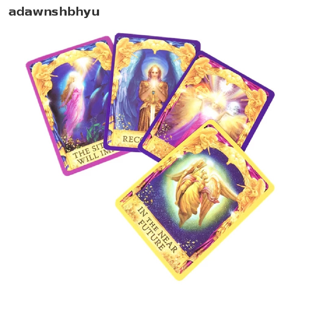 Adawnshbhyu Kartu Tarot Angel Answers Oracle Cards Board Game Kartu Bermain Pesta Inggris