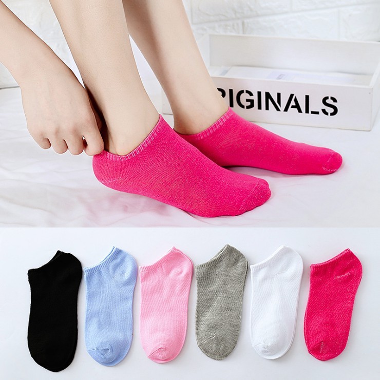 OVERFLOWS.ID KAOS KAKI MATA KAKI ANKLE SOCK WANITA CEWE REMAJA POLOS KOREA