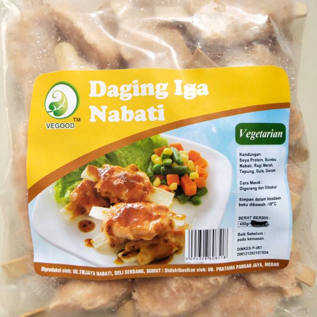 

Vegood Daging Iga Nabati Vegetarian 450gram