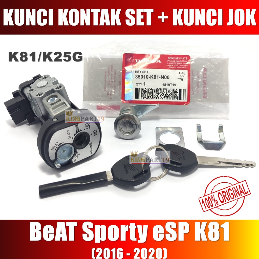 Kunci Kontak Beat Fi Esp Street Sporty Esp K81 - Kode 35010 K81 N00