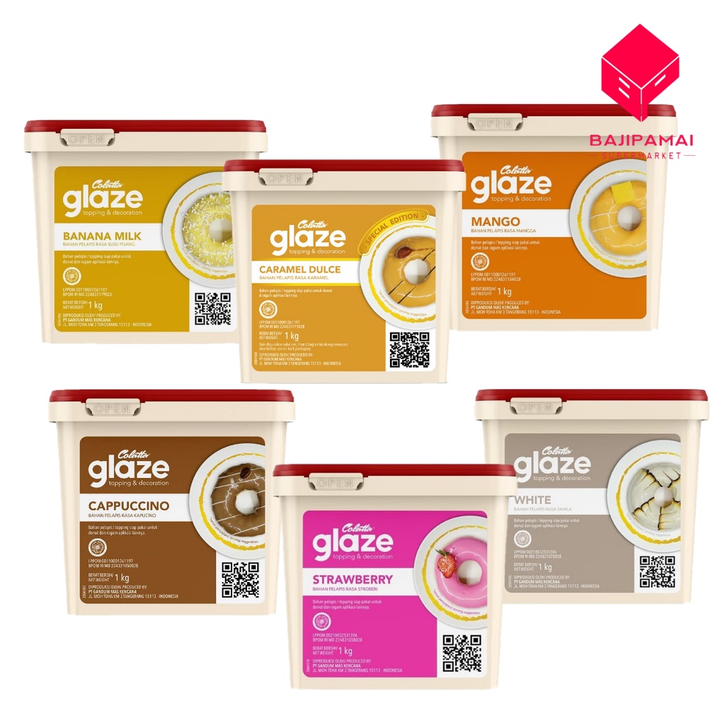 

Colatta Glaze Topping & Decoration Berbagai Rasa 1 kg