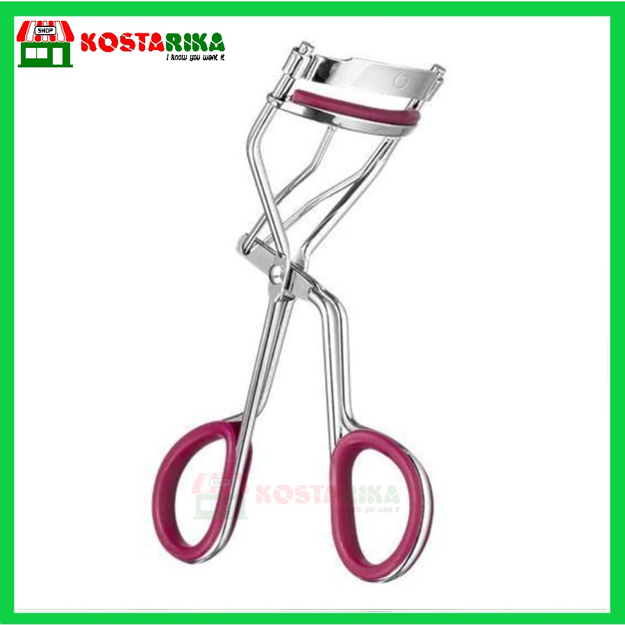 Penjepit Bulu Mata Stainless Steel dengan Bantalan Eyelash Curler Pelentik Bulu Mata Model Gunting