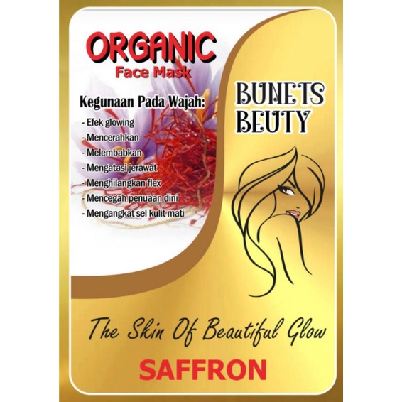 VIRAL GLOWING MASKER WAJAH SAFFRON 5 gr