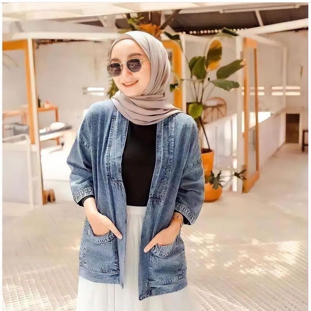 CARDIGAN JEANS  SNOW WASH WANITA OUTER DENIM SNOW WASH WANITA  KARDIGAN OUTER JEANS SNOW WANITA CARDIGAN JEANS TERBARU TERLARIS TERBEST SELLER!!