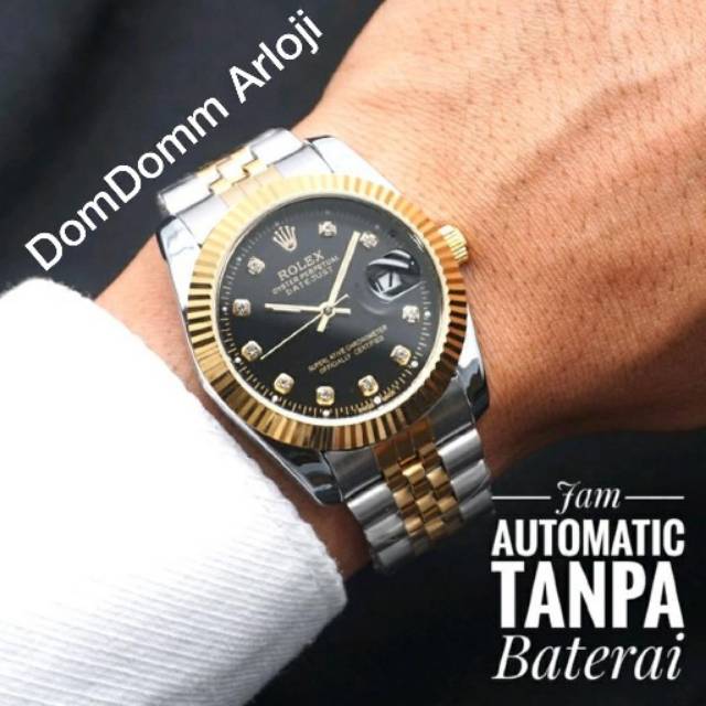 Jam tangan Auto Rolex 36 Date Just Oyster Perpetual Matic Automatic