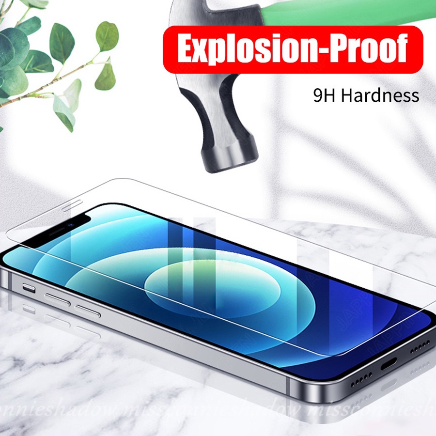 3-in-1 Tempered Glass Front Back Lens Glass Compatible for iPhone 11 12 13 Pro Max 7Plus 8Plus XR  6 6S Plus 7 8 SE 2020 Screen Protector Tempered Glass Film