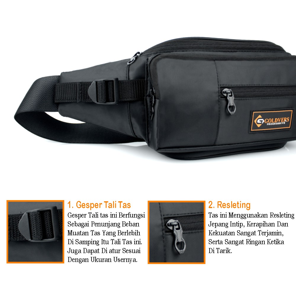 WaistBag Terbaru Tas Slempang  Dada Punggung Pinggang Pria - Wanita