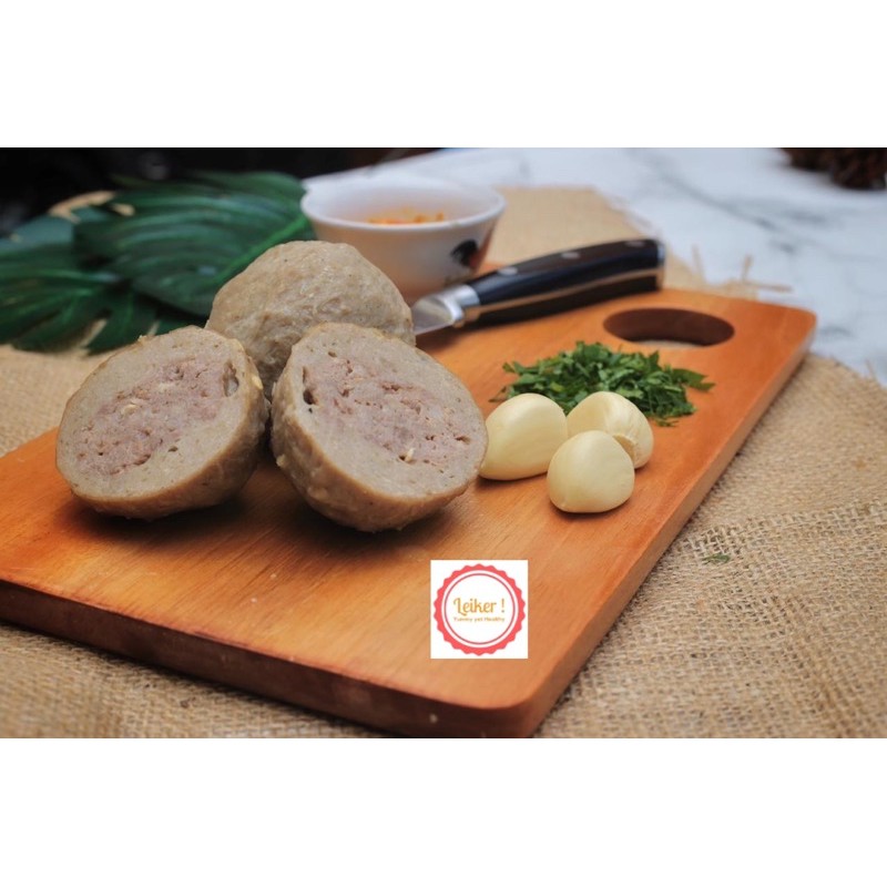 

bakso sapi homemade besar isi daging isi 4pcs