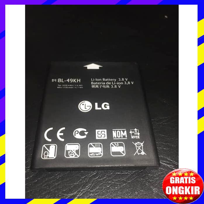 ACC HP BATERAI LG P930 P930 NITRO HD.LG OPTIMUS LTE BL 49KH 1830MAH ORIGINAL