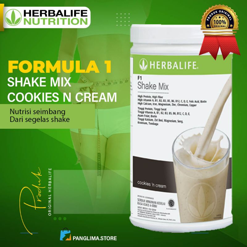 ❤️P5❤️[TERMURAH][BARCODE UTUH]SHAKE HERBALIFE/SHAKE COOKIS&CREAM/HERBALIFE NUTRISI/MINUMAN NUTRISI/M