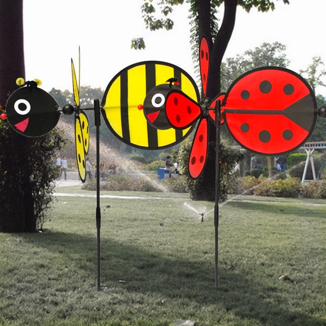 Kincir Angin / Windmill Bentuk Lebah / Bumblebee dan Kumbang / Ladybug Untuk Outdoor / Taman