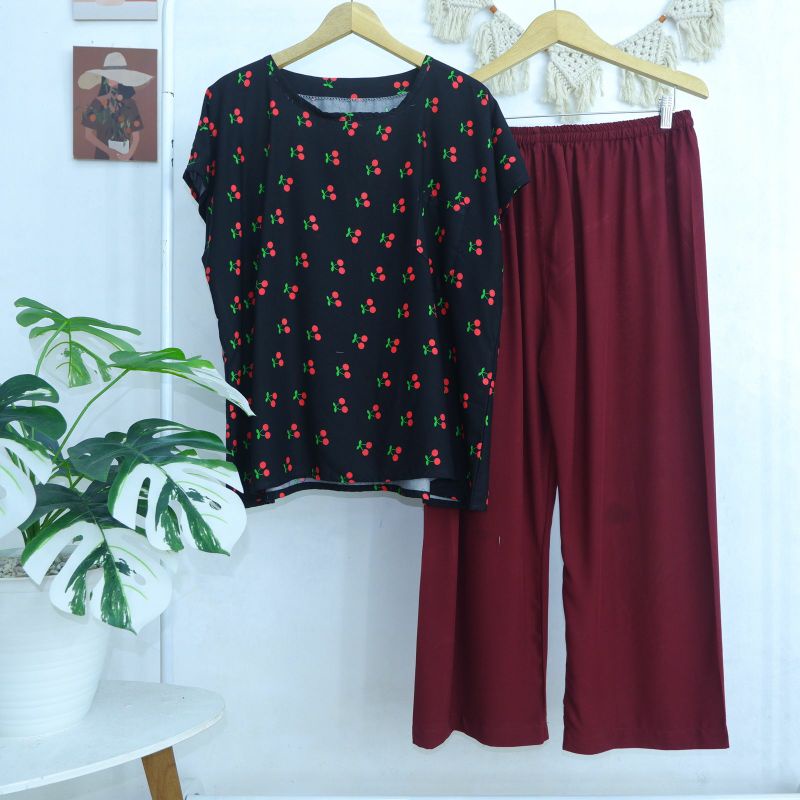 BABYDOLL JUMBO RAYON FIT TO XXXL LD 130 (CELANA PANJANG) SERI 1 LD125 LD130-PJXL 17