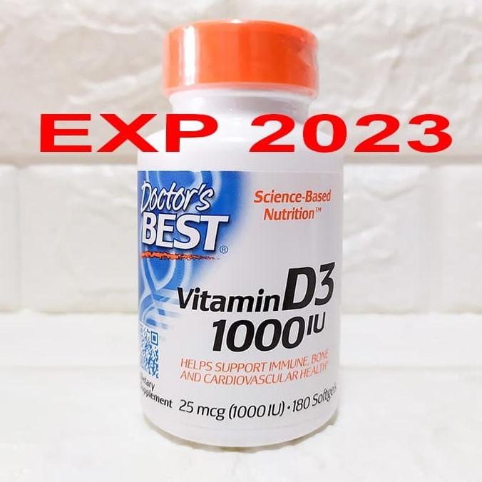Doctor's Best Vitamin D3 1000IU Doctor Best Vit D3 1000IU Doctors 180 Lc