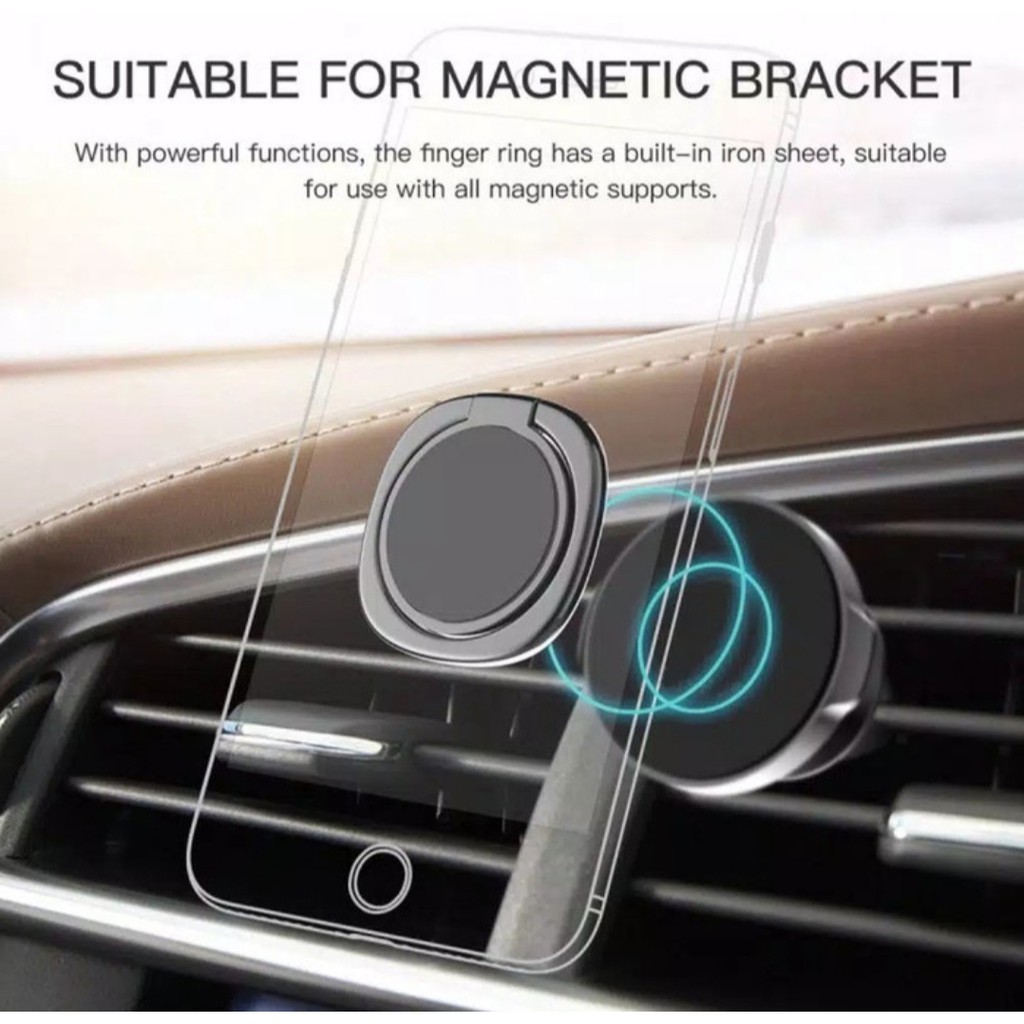 Ring Stand Holder 360 magnetik Rotating Finger Ring