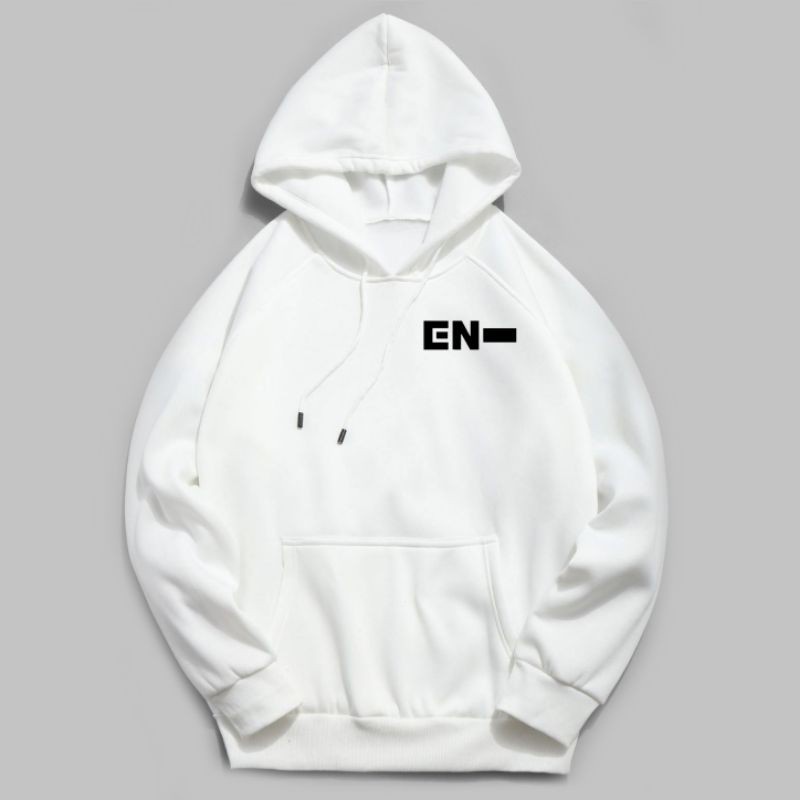 HOODIE UNISEX EN- LOGO /// JUMPER UNISEX ALA KOREA FLEECE TEBAL PREMIUM HALUS KEKINIAN TERBARU''