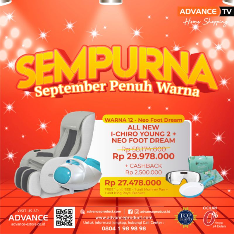 ICHIRO YOUNG - KURSI PIJAT ADVANCE - PROMO KURSI PIJAT - KURSI PIJAT MURAH - KURSI PIJAT ADVANCE