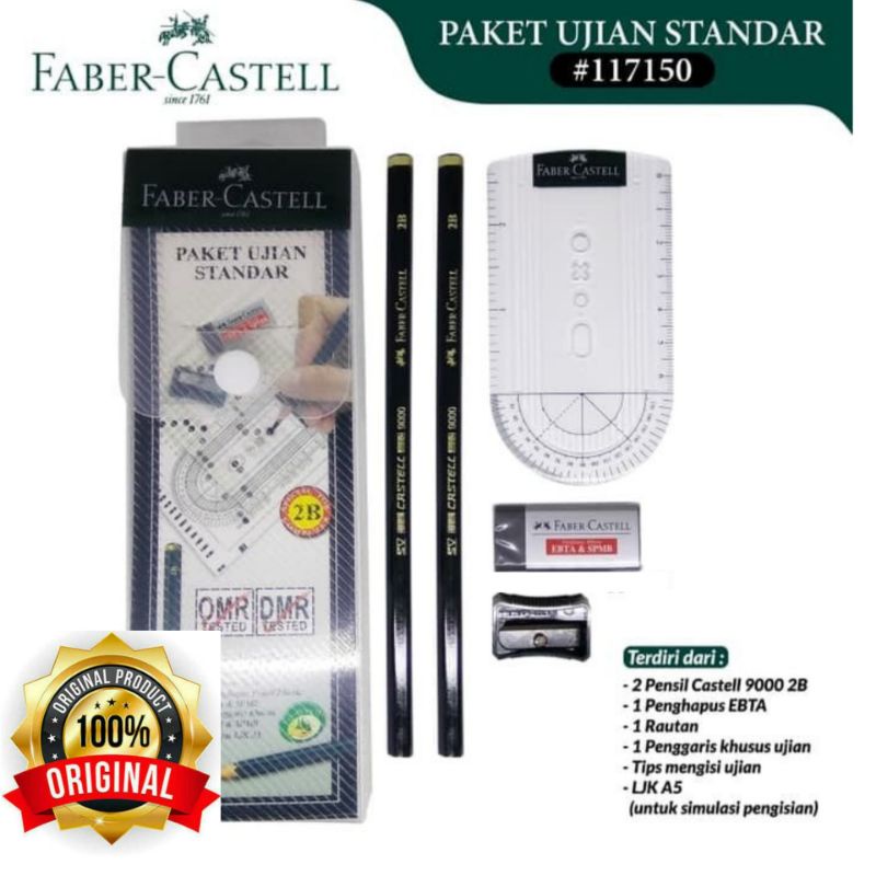

Pensil Faber Castell Set Exam Set Standard 100% Original