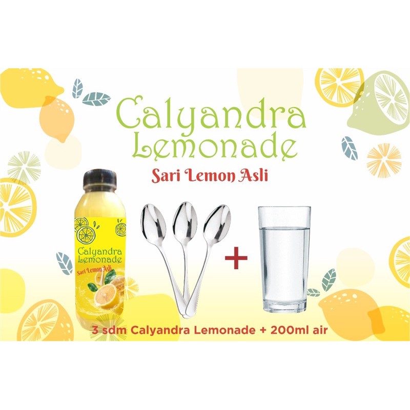 

CALYANDRA LEMONADE 250ml SARI LEMON MURNI 100%