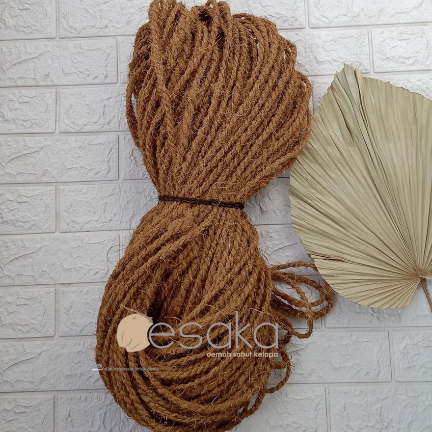

tali ijuk serabut kelapa 6 mm panjang 100m bahan rambatan anggur