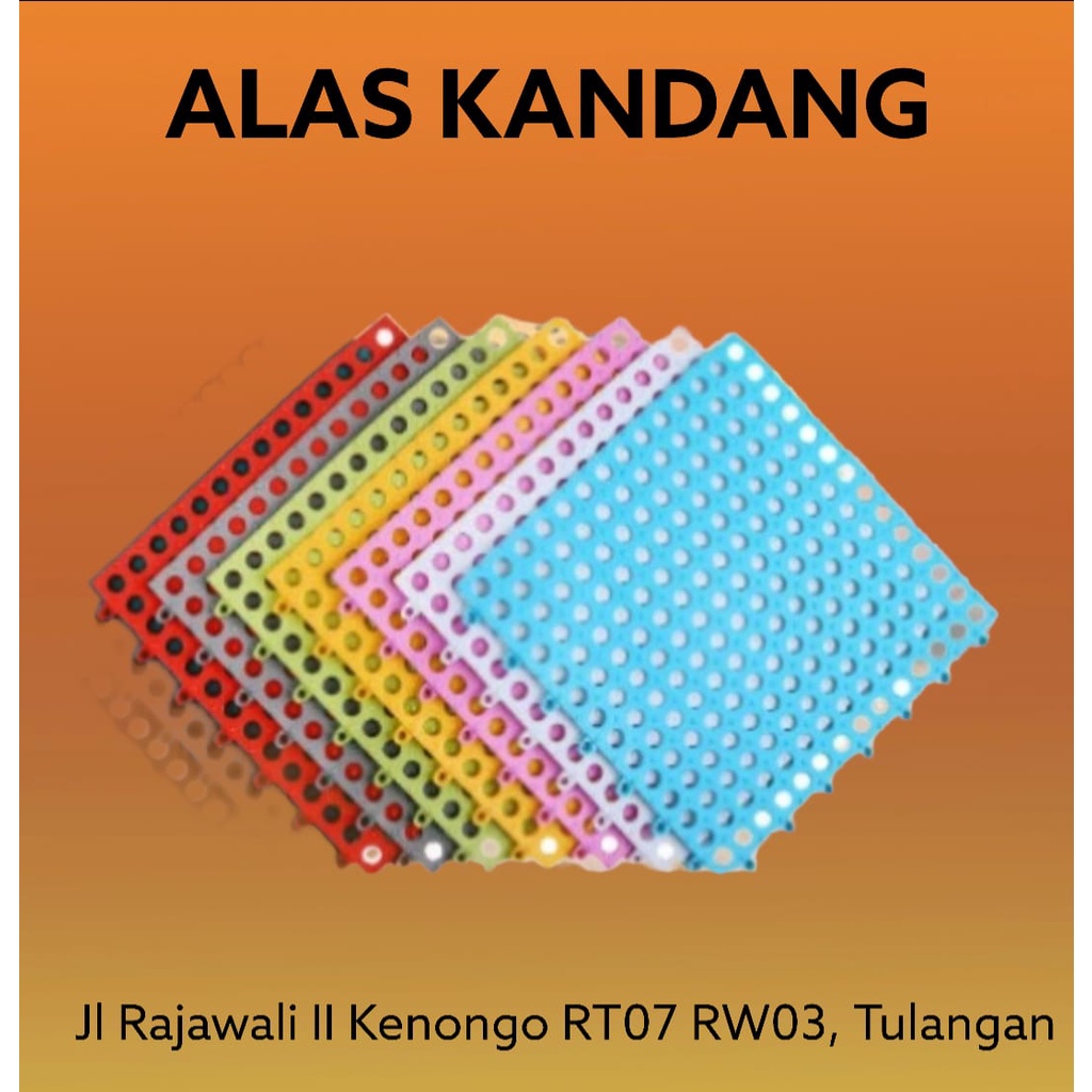 ALAS KANDANG KELINCI KUCING ANJING ALAS 30x30 POLKADOT - TATAKAN KANDANG KELINCI - FOOTREST KELINCI