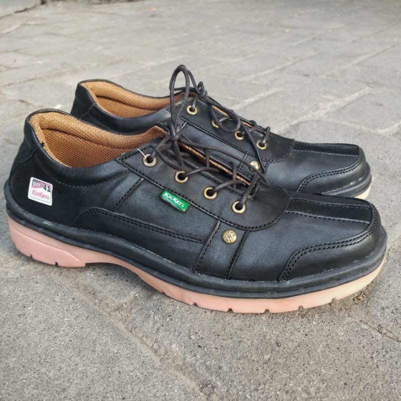 Kickers Sepatu Sneakers Casual Kasual Pria Bahan Kulit Asli Harga Murah Kode F.41