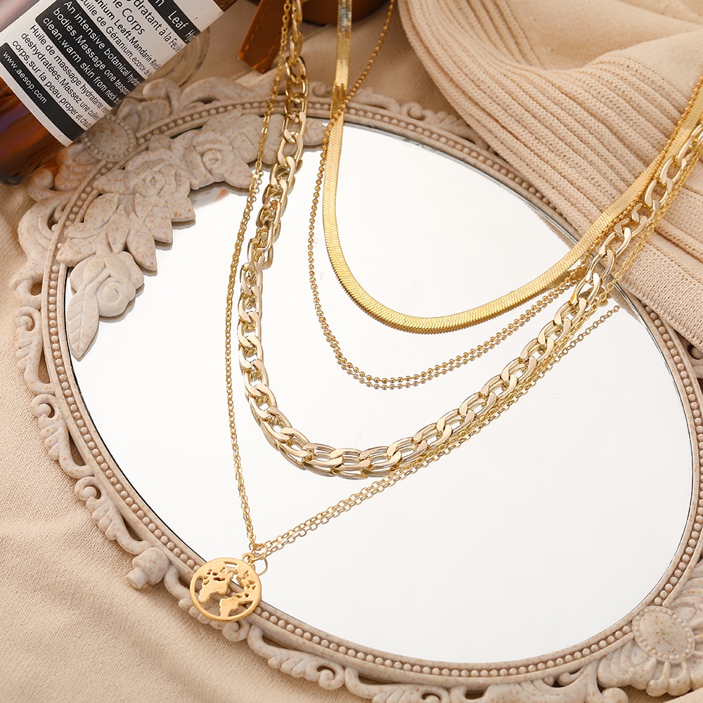 AY(CN) Kalung Choker Rantai Banyak Lapis Dengan Liontin Kupu-Kupu + Mutiara + Kristal Gaya Korea Untuk Wanita