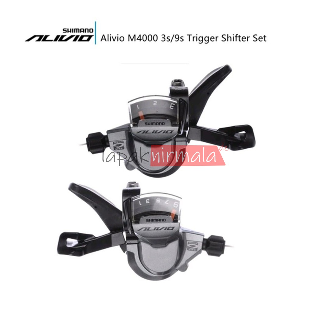 Shimano Alivio Shifter 3x9 Speed Grey SL M4000 Tuas Pemindah Gigi Sepeda