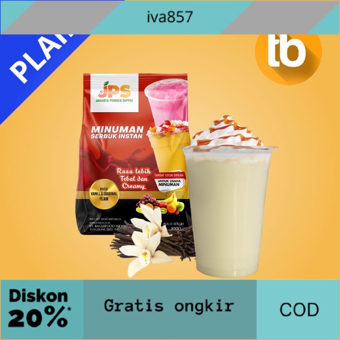 

PROMO JPS Bubuk Vanilla Original Plain (Bubuk minuman dan makanan) GRATIS ONGKIR