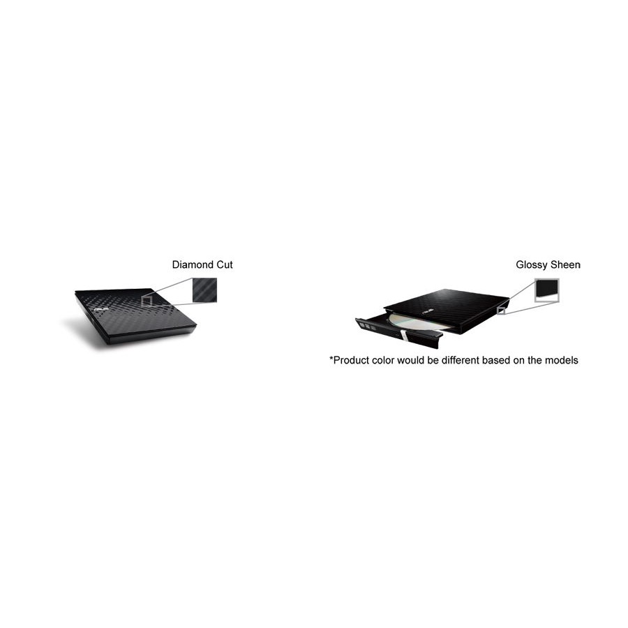 Asus External Portable 8x DVD Burner (Black/White) ODD Writer DVDRW RW SDRW-08D2S-U LITE