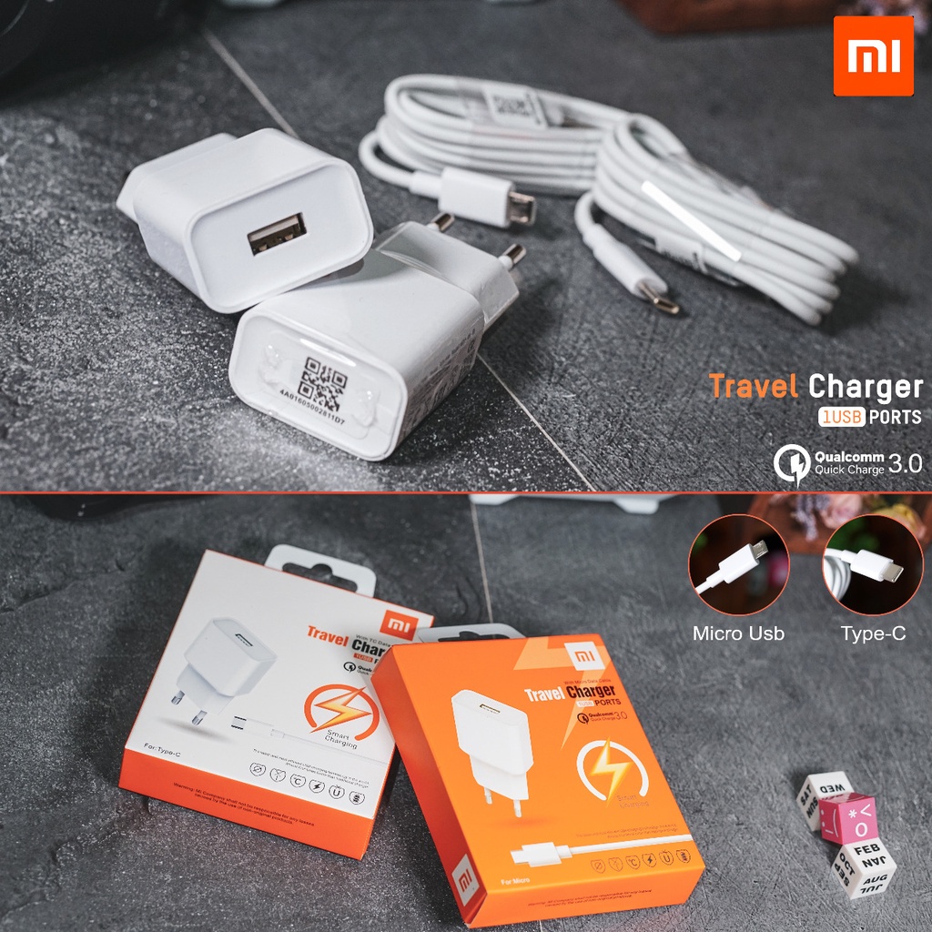 TC TRAVEL CHARGER XIAOMI MDY-08 FAST CHARGING QUALCOM 3.0 Ori 100%