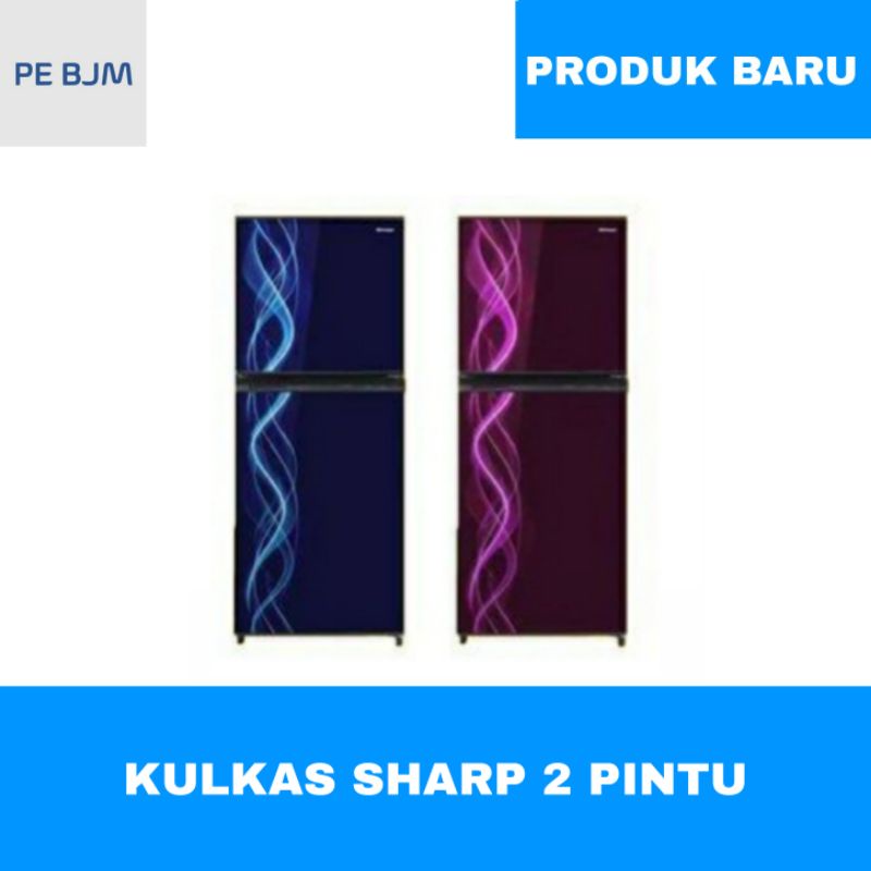 KULKAS 2 PINTU SHARP - SJ-197ND VP/VB - GARANSI RESMI - KIRIM INVOICE