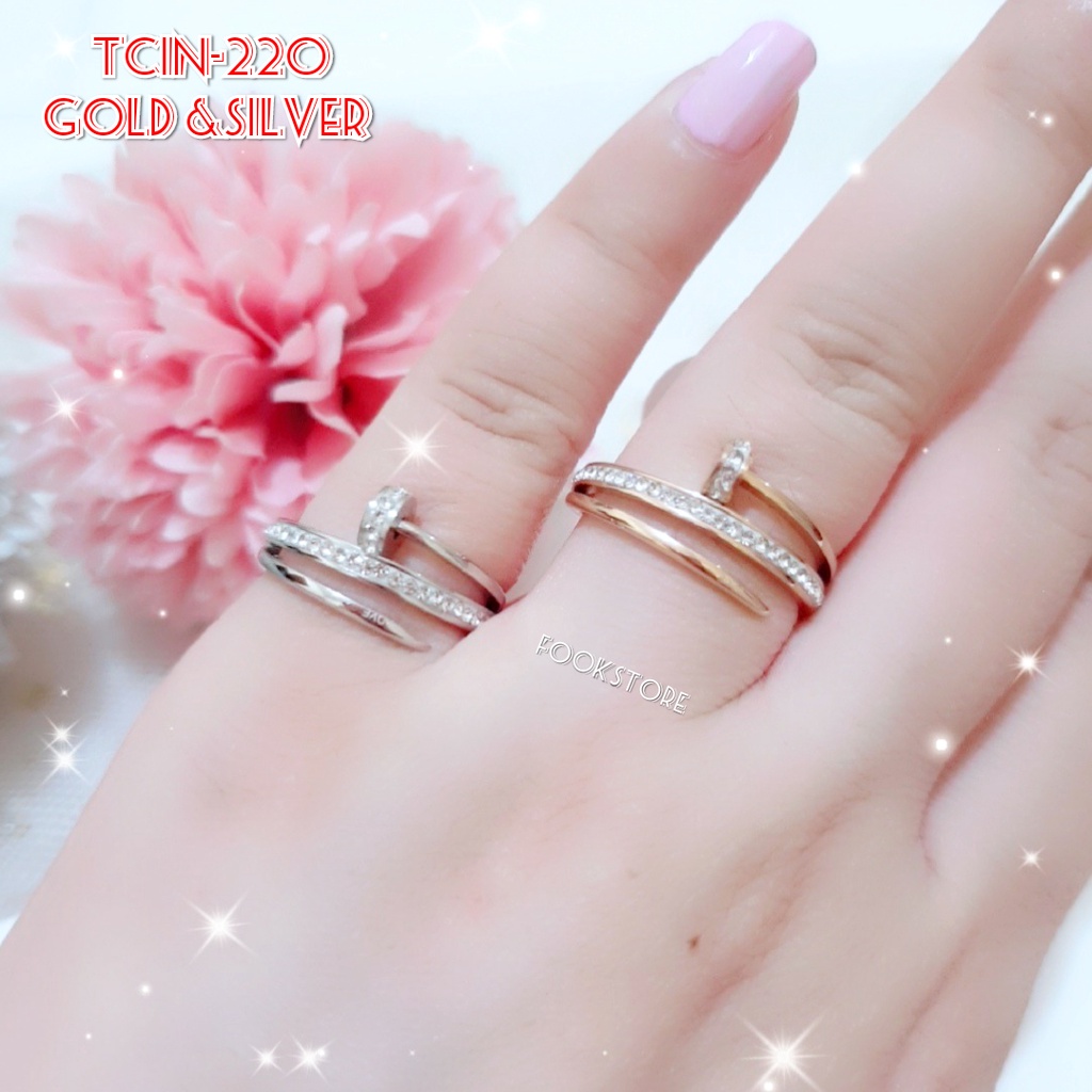 100% CINCIN WANITA TITANIUM / ANTI KARAT/TERBARU