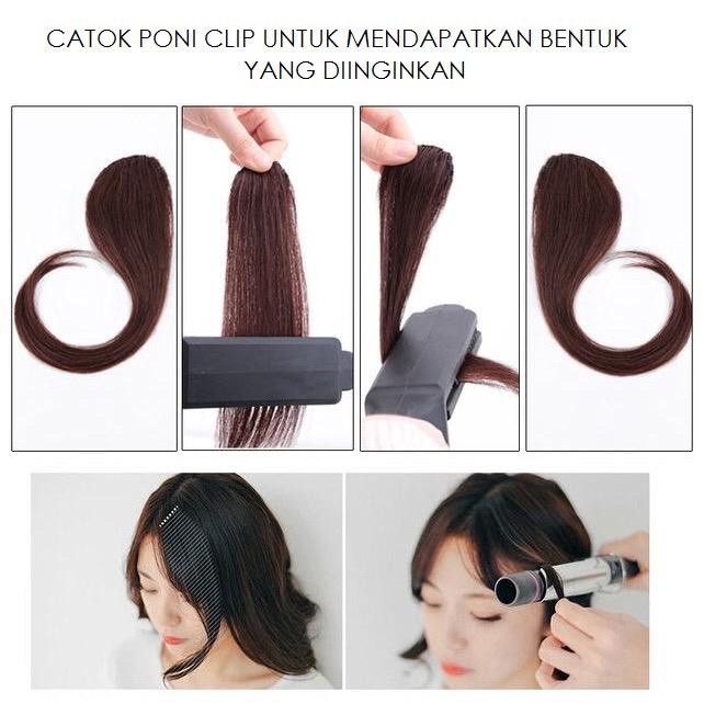 Hairclip Poni Clip Curly Bisa Cuci Catok 25cm-30cm / Volumizer