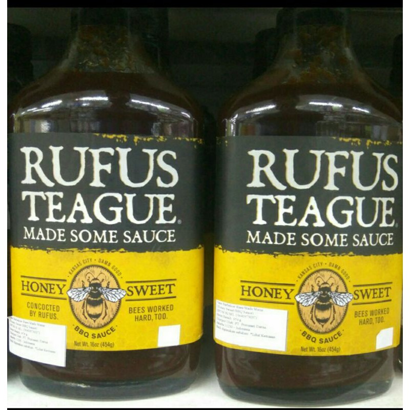 

RUFUS TEAGUE BBQ SAUCE HONEY SWEET 16oz (454gr)