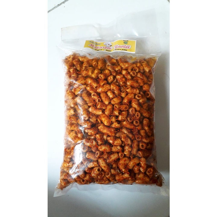 

Makaroni Bantet Pedas Tidak keras 500 gr